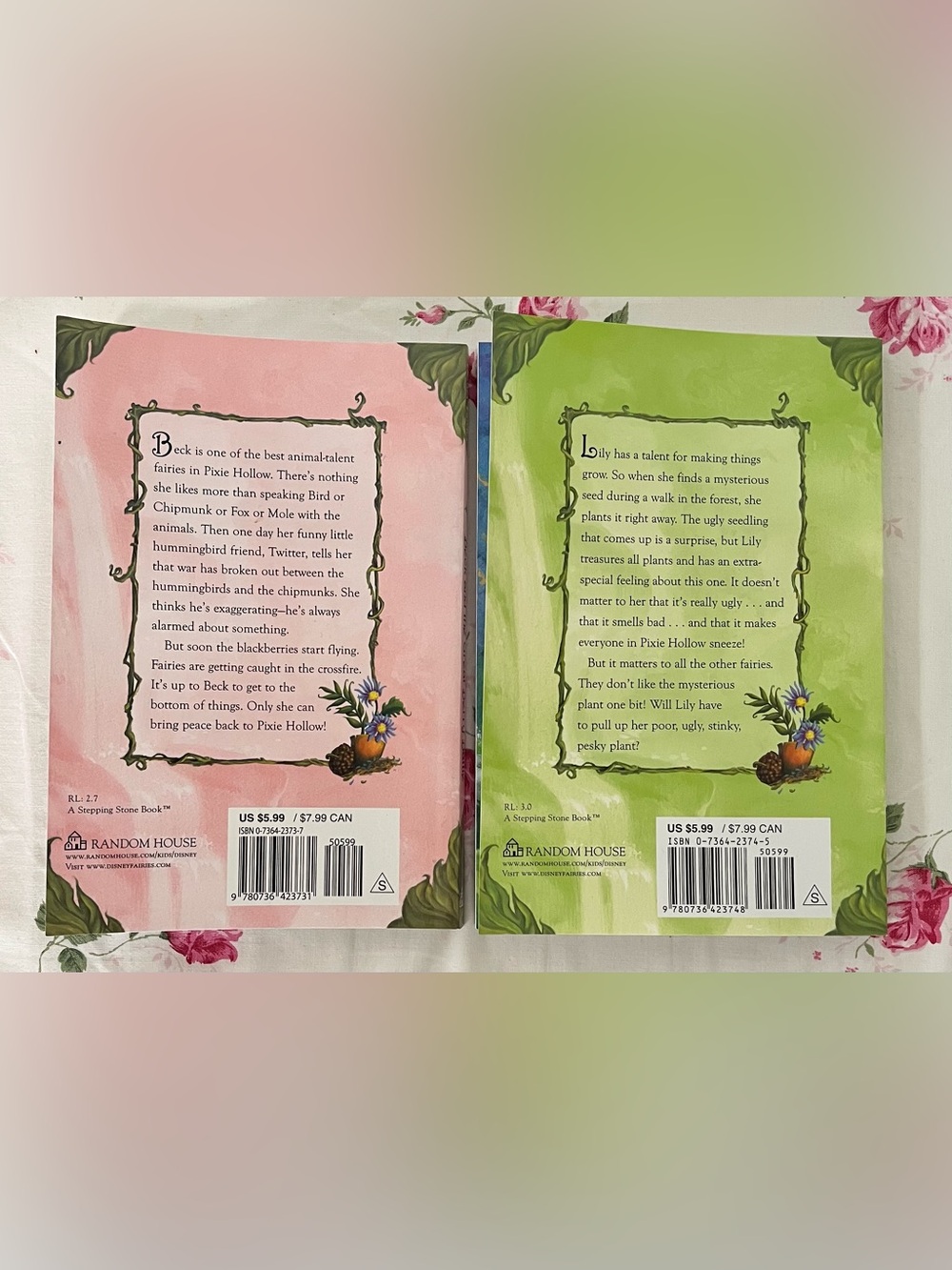 Disney Fairies 2 Books Beck & Lily 2006 - Picture 2 of 3